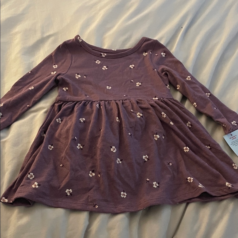 Cat & Jack purple dress with bloomers.